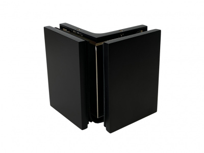 L-5305, Коннектор L-образный стекло-стекло 90°, черный матовый ORB