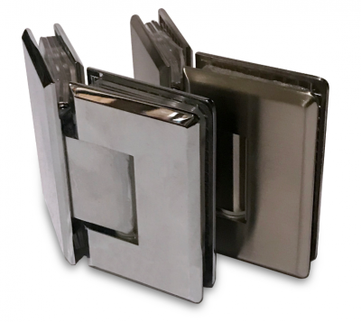 [ZM-302] Петля душевая (стекло-стекло 135°), цвет хром CP