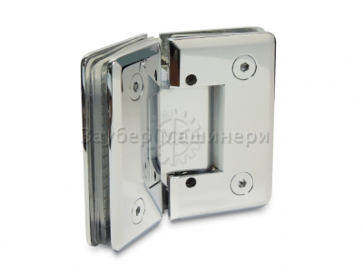 [ZM-302C] Петля душевая из латуни с регулир. 0 полож. (стекло-стекло 135°)