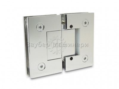 [ZM-303D] Петля душевая из латуни с регулир. 0 полож. (монтаж стекло-стекло 180°)