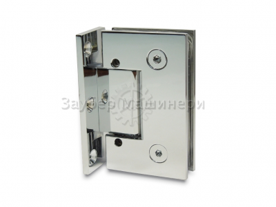 [ZM-305D] Петля душевая из латуни с регулир. 0 полож. (монтаж стена-стекло 90°)