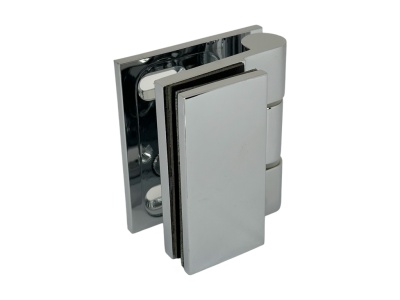 16411 31 Петля Wellness, стена-стекло 90°,левая, открытие внутрь, полированный хром, Германия