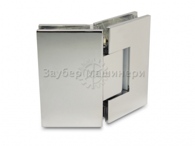 [ZM-302D] Петля душевая из латуни с регулир. 0 полож. (монтаж стекло-стекло 135°)