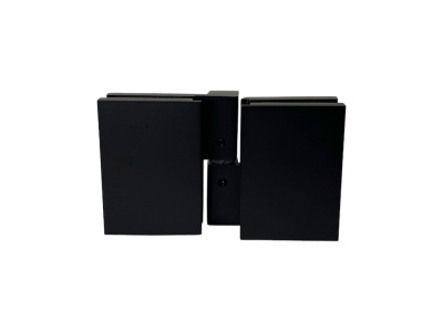 L-5204L Петля стекло-стекло 180°, с открытием наружу и автоподъемом, черный мат