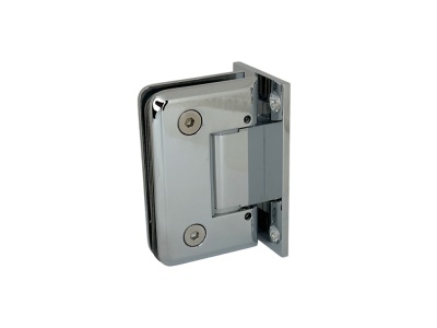 5219114 Петля Barcelona стекло/стена 90* с регулировкой, Т-образная с фаской, 8-12мм, полированный хром