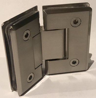 [ZM-302] Петля душевая (стекло-стекло 135°), цвет матовый хром SC