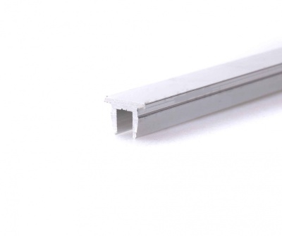 Заглушка на П-обр профиль для стекла 8 мм, L=1000 мм, хром полированный