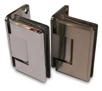 [ZM-305] Петля душевая L-образная (стена-стекло 90°), цвет матовый хром SC